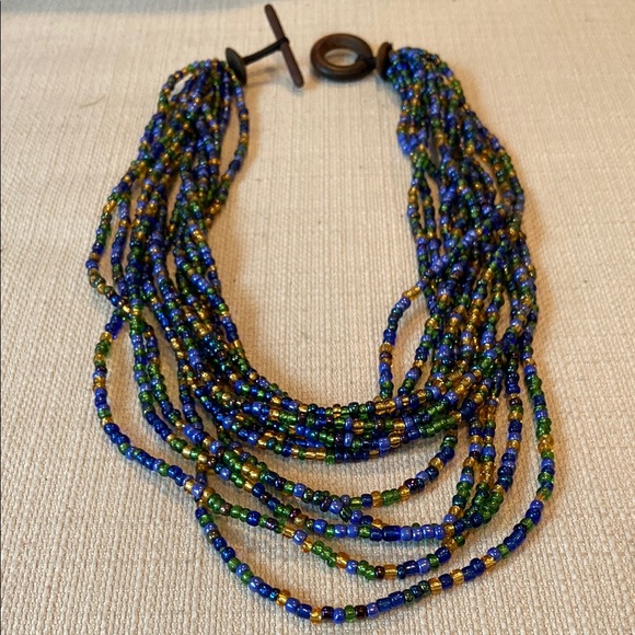 Multicolor Beaded Necklace - Picture 5 of 11